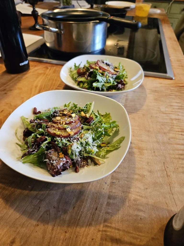 Salads for a sweetheart dinner